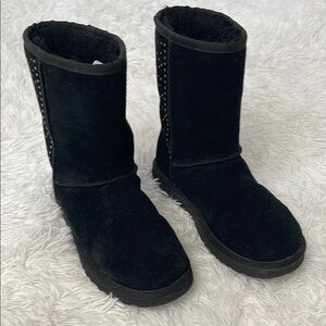 UGG Black Suede Winter Boots WOMENS SIZE 7